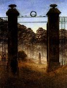 Caspar David Friedrich, The Cemetery Entrance